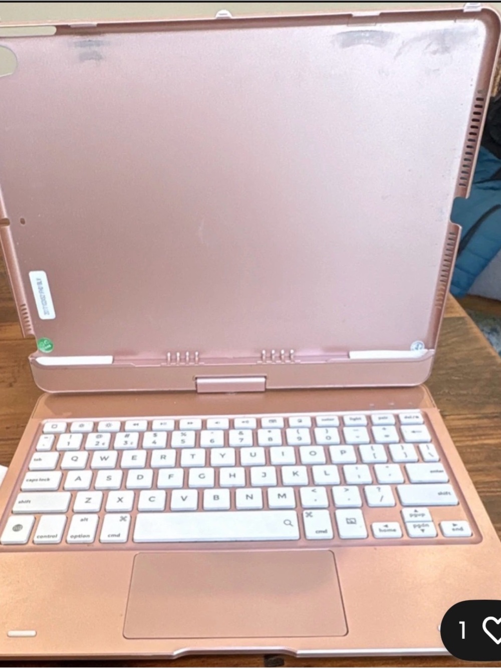 Typecase Rose Gold Bluetooth Keyboard Folio Case  iPad 9th Generation (10.2”)